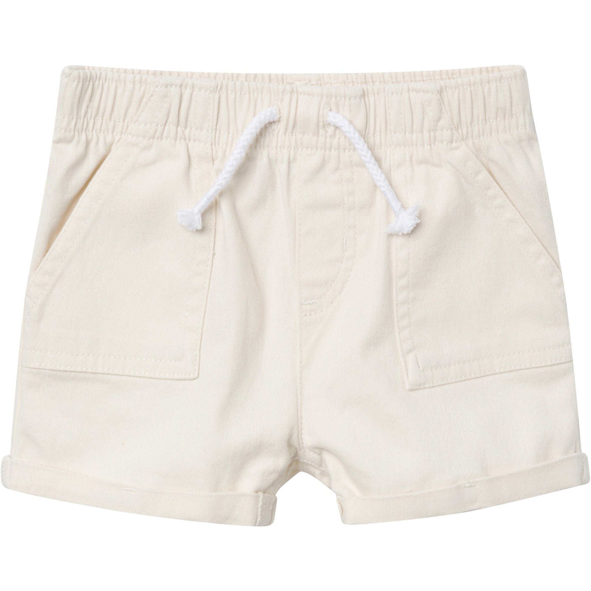 Baby & Toddler Girls Light Tan Stretch Twill Shorts Pants & Bottoms Gerber® 