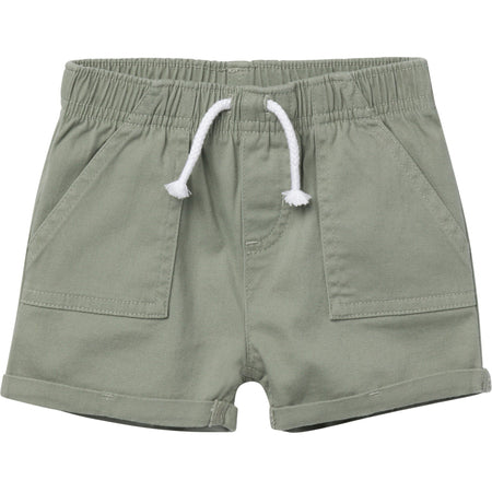 Baby & Toddler Girls Olive Stretch Twill Shorts