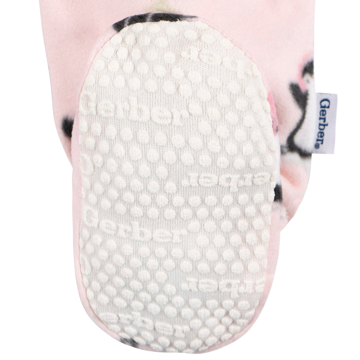 Baby & Toddler Girls Pink Penguins Footed Fleece Pajamas Sleepwear Gerber® 
