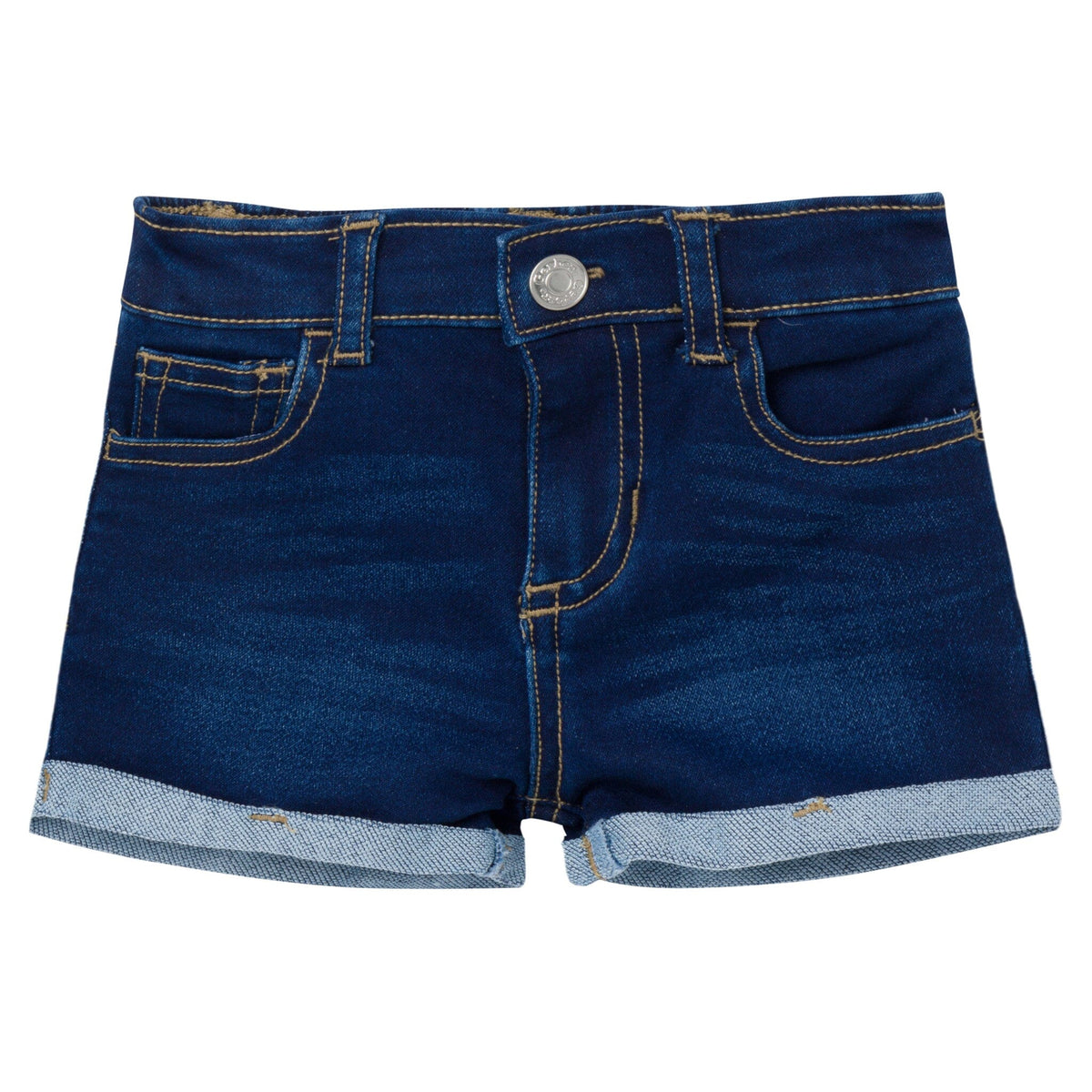 Baby & Toddler Neutral Dark Wash Cuffed Denim Shorts Pants & Bottoms Gerber® 