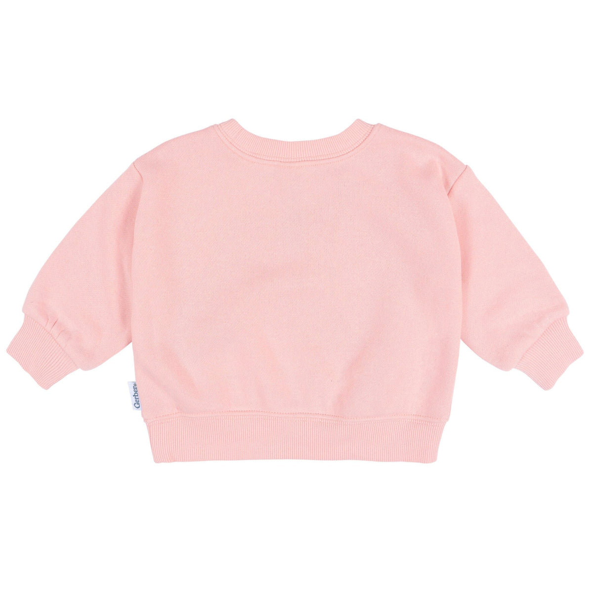 Baby & Toddler Neutral Pink Crewneck Sweatshirt Outerwear Gerber® 