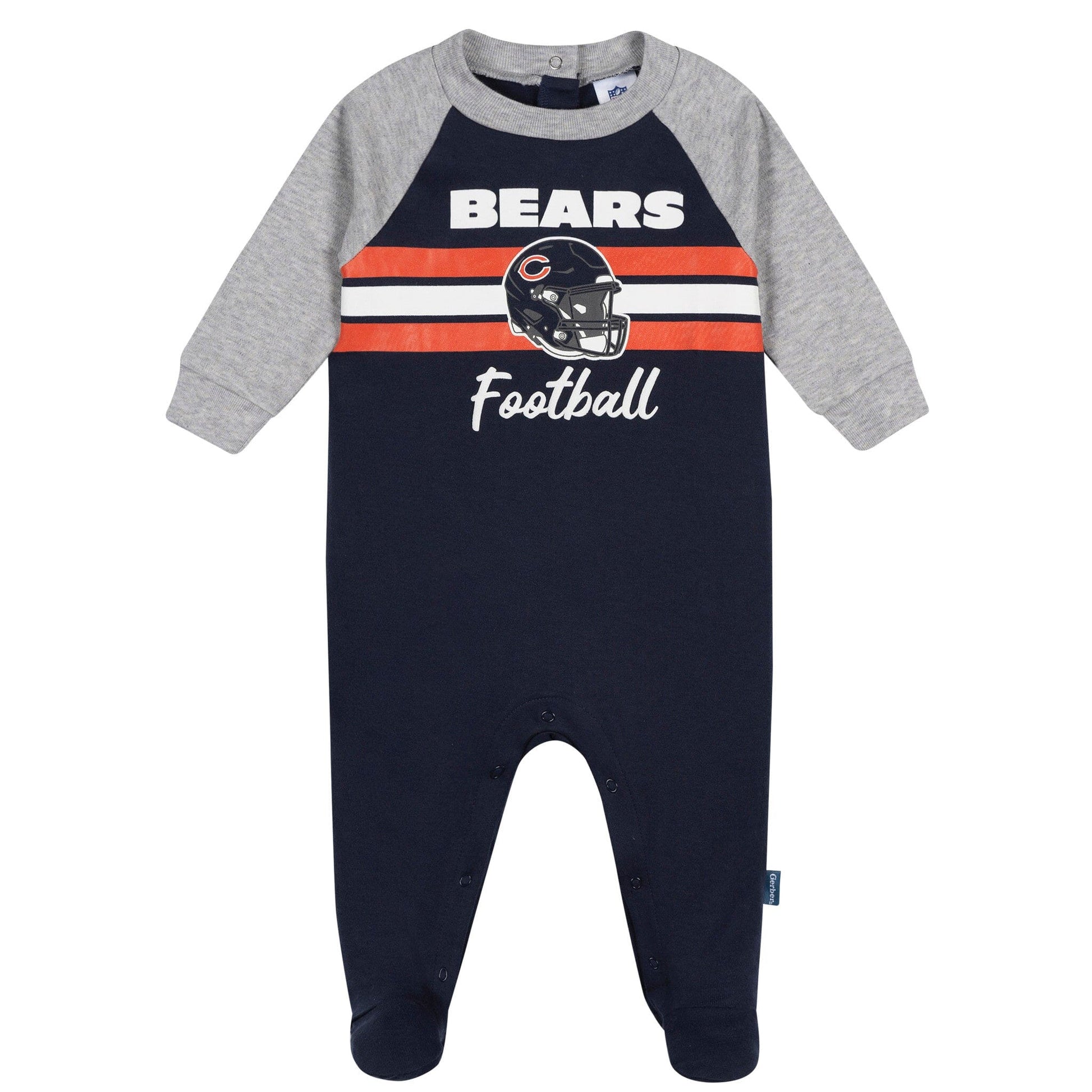 Baby Boys Chicago Bears Footed Pajamas Sleepwear NFL 