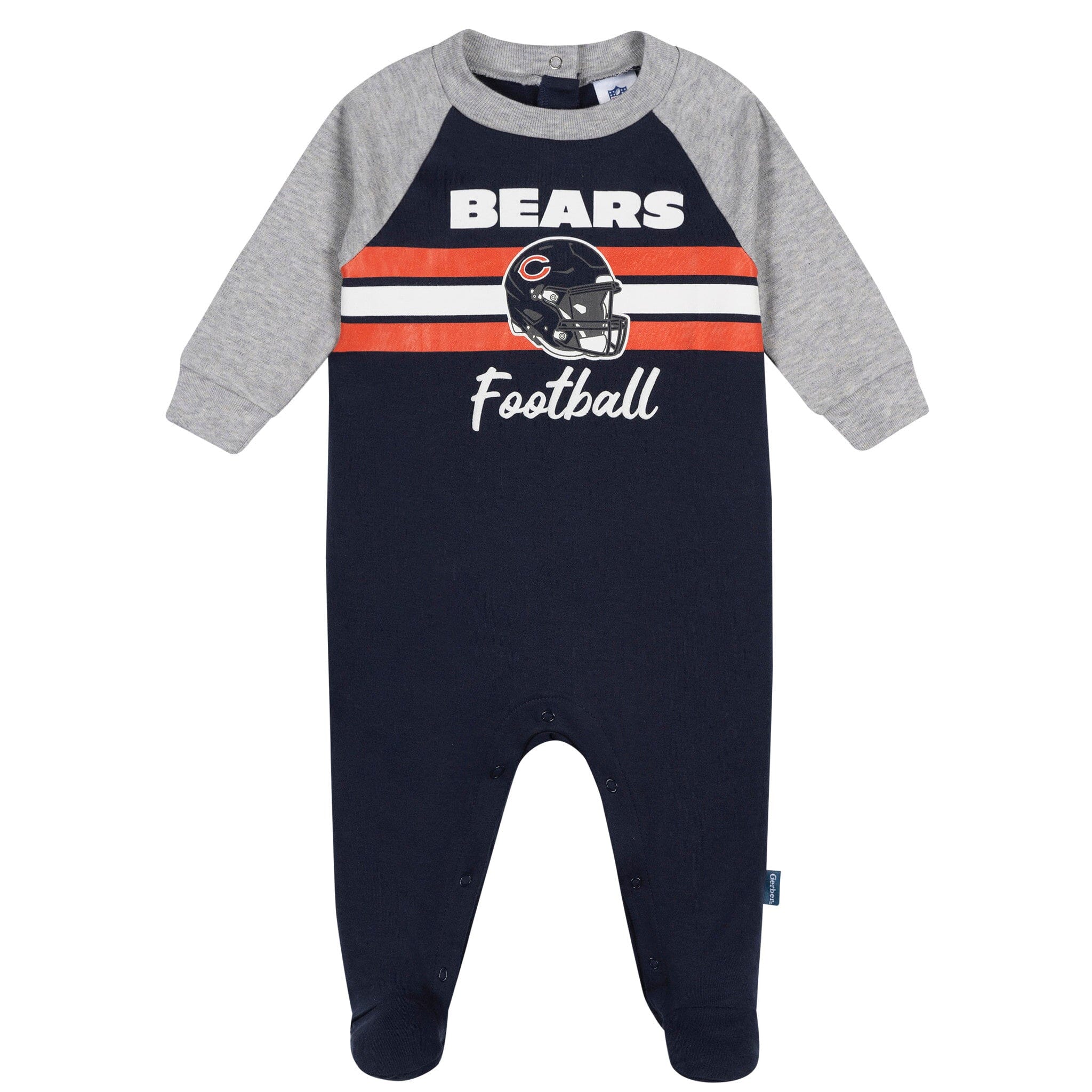 Baby Boys Chicago Bears Footed Pajamas Sleepwear NFL 