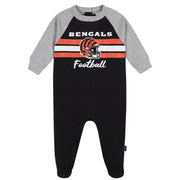 Baby Boys Cincinatti Bengals Footed Pajamas Sleepwear NFL 