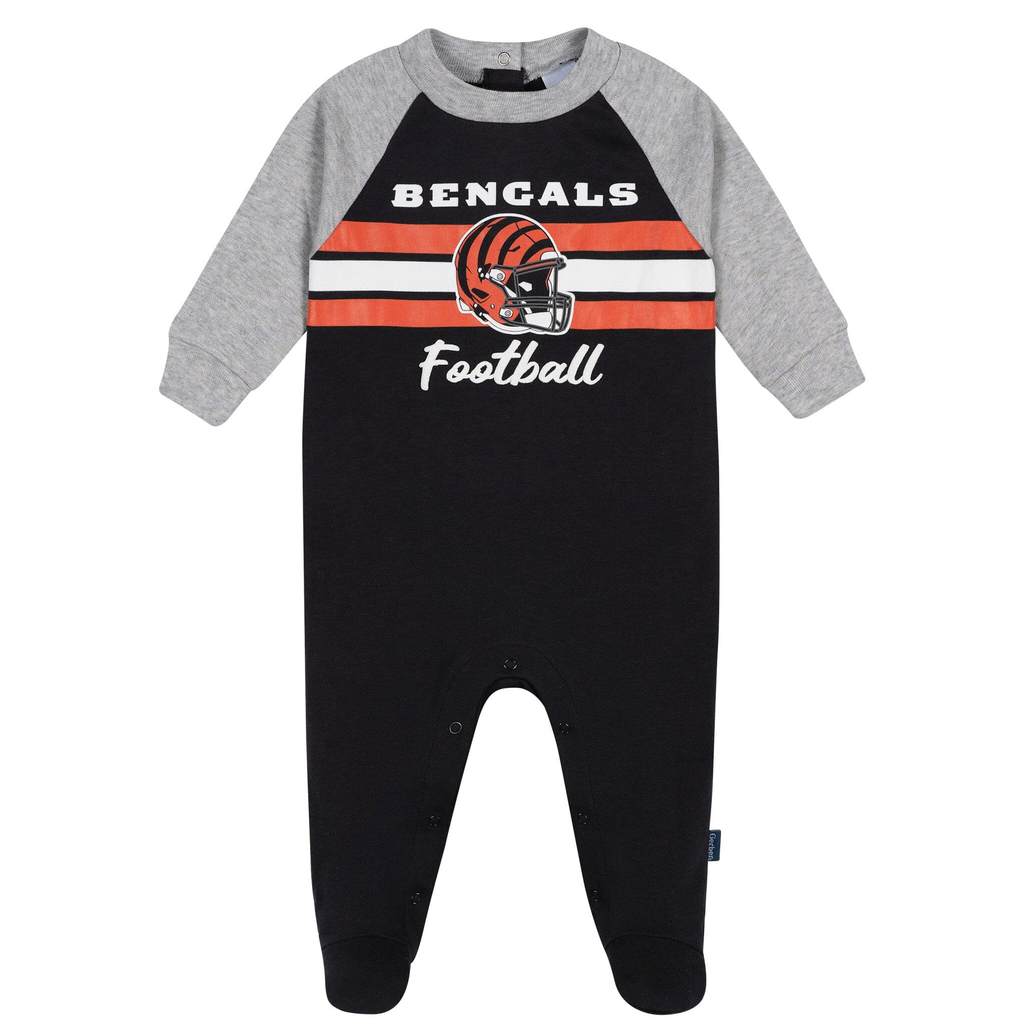 Baby Boys Cincinatti Bengals Footed Pajamas Sleepwear NFL 