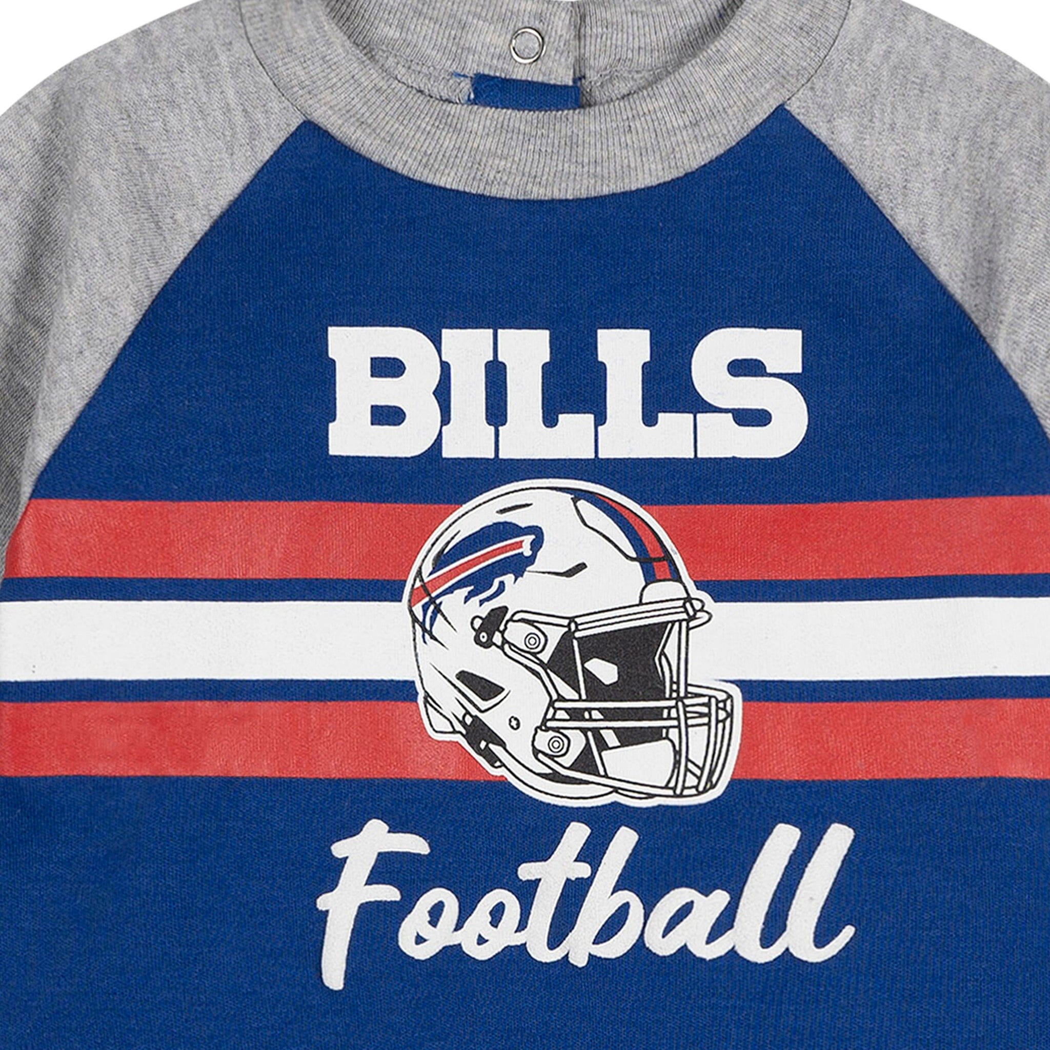 Baby Boys Buffalo Bills Footed Pajamas Sleepwear NFL 