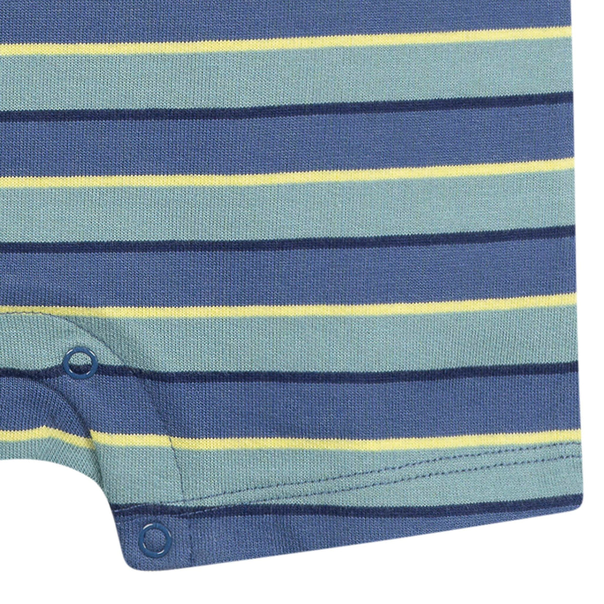 Baby Boys Blue & Green Collared Romper rompers Gerber® 