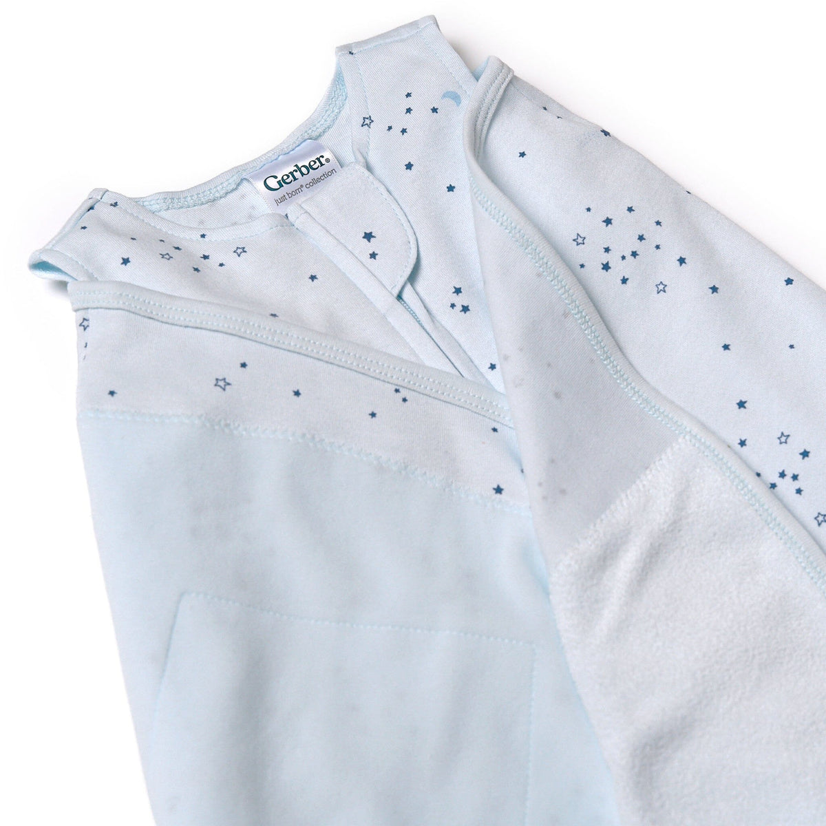 Baby Boys Blue Stars Wearable Swaddle Wrap blankets Gerber® 