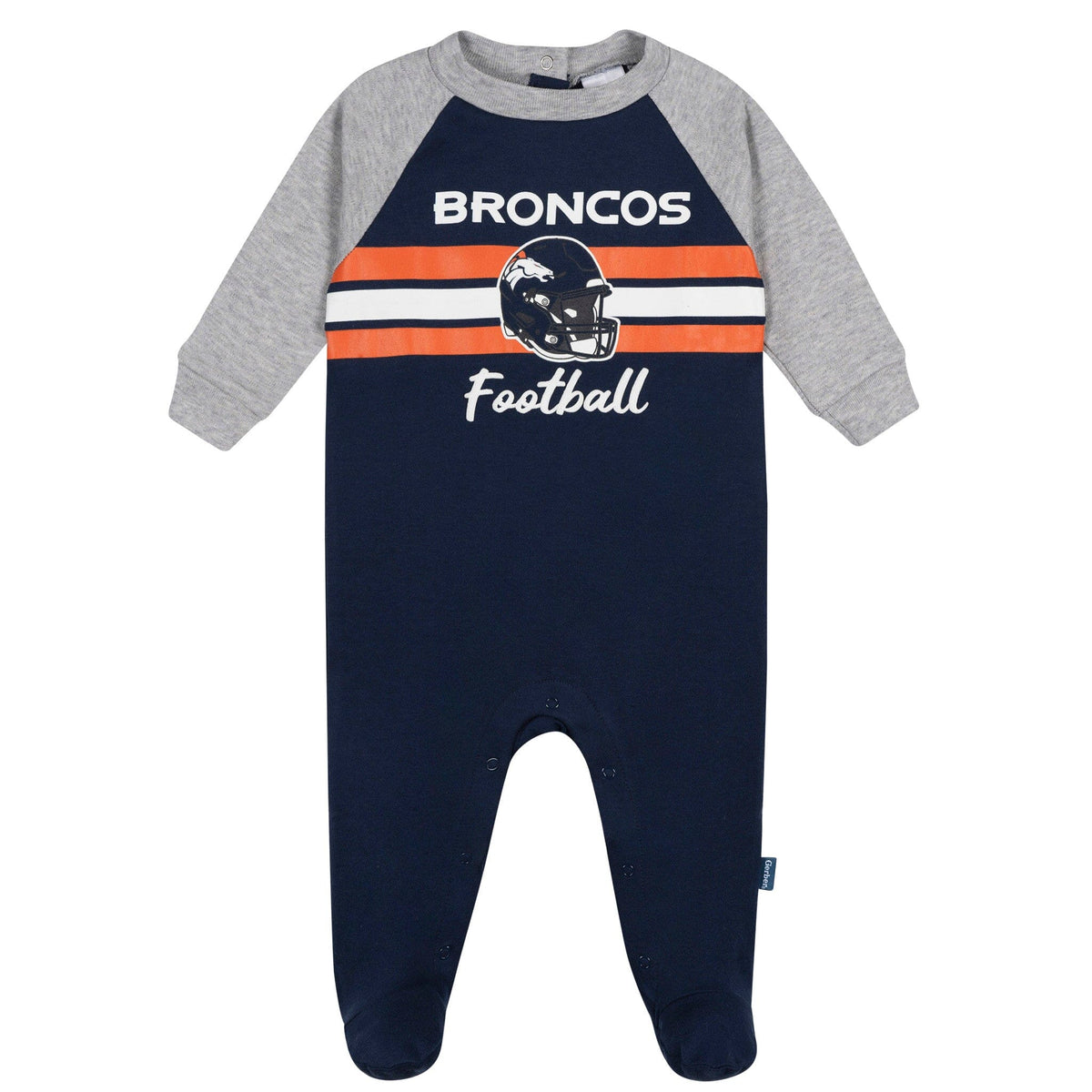 Baby Boys Denver Broncos Footed Pajamas Sleepwear NFL 