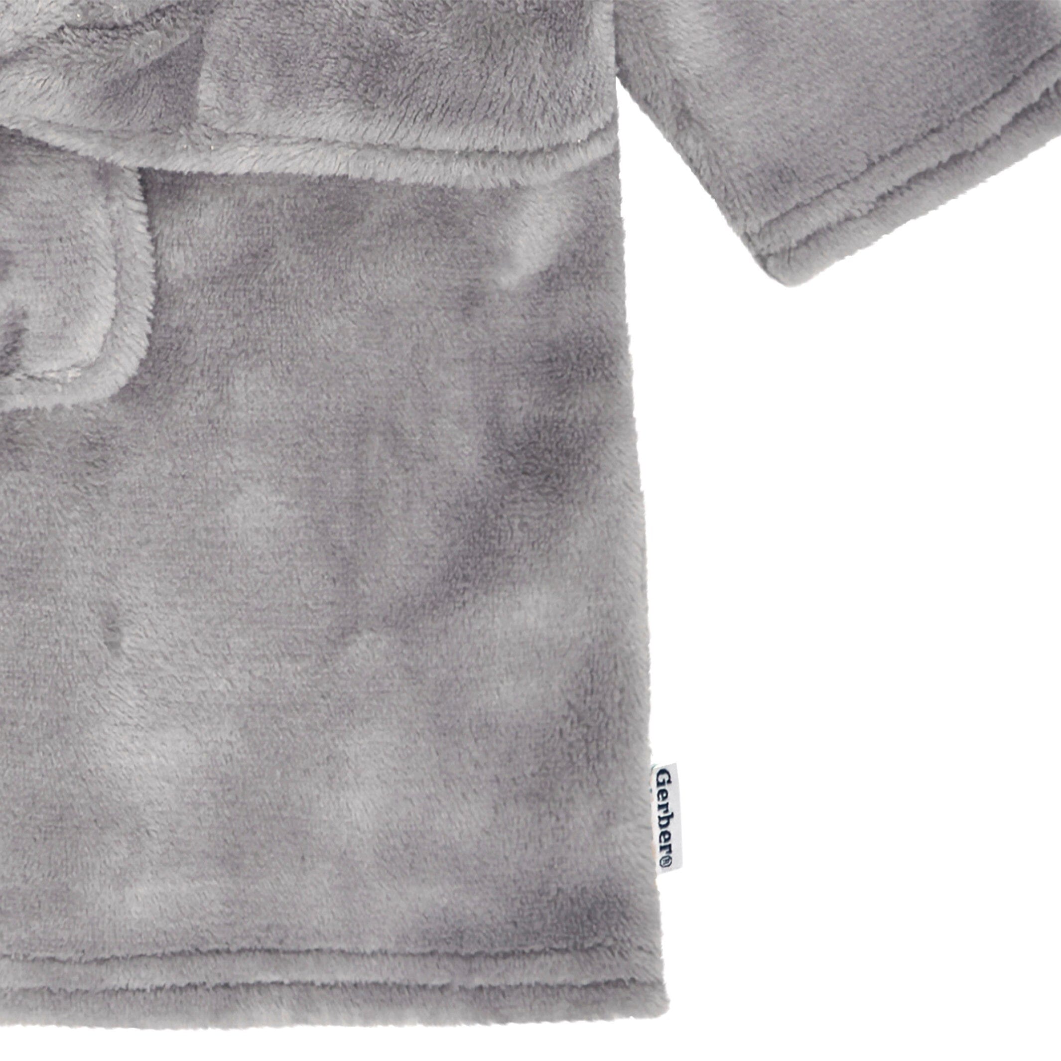 Baby Boys Charcoal Dino Robe