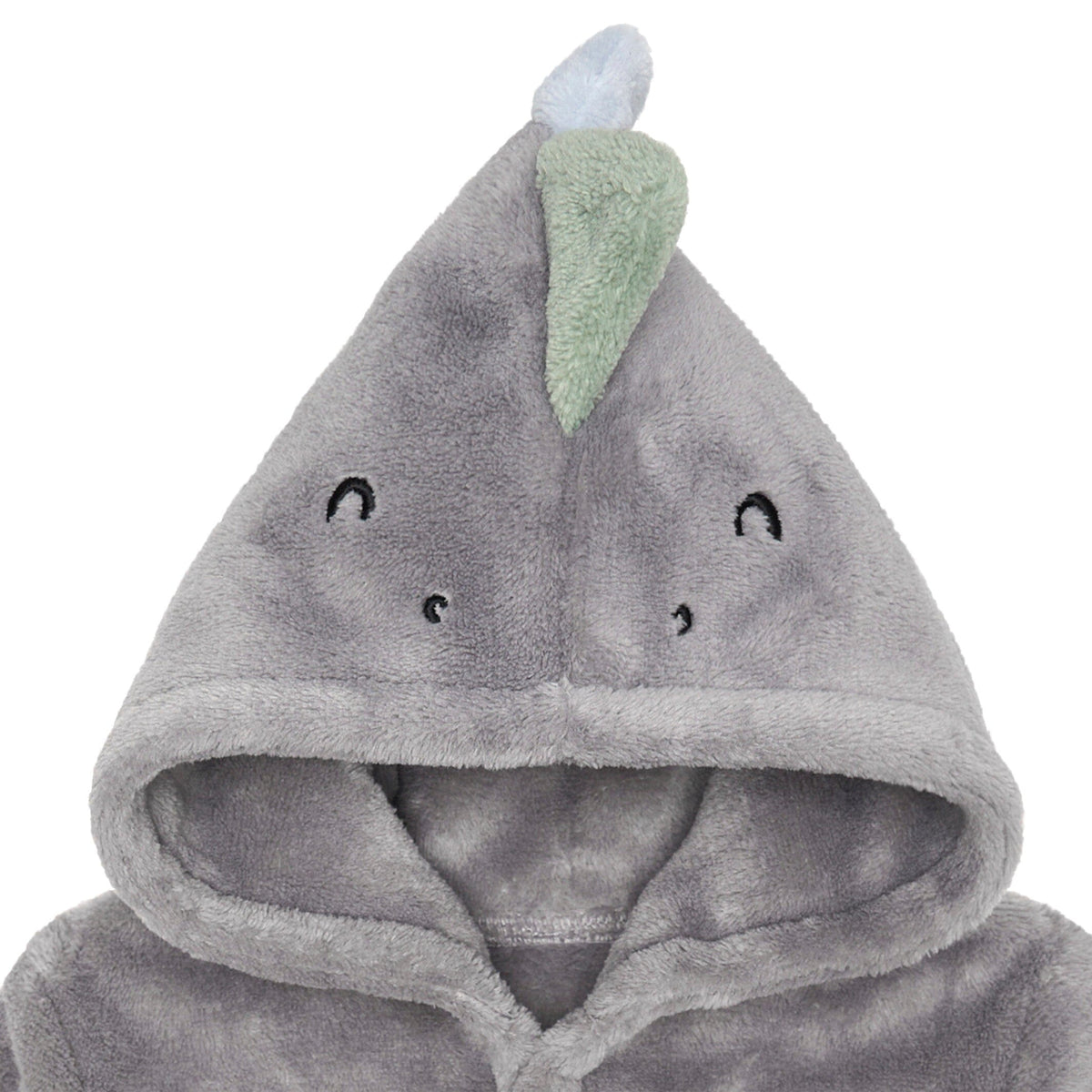 Baby Boys Charcoal Dino Robe
