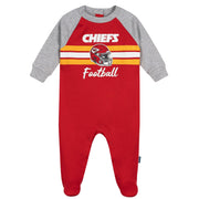 Baby Boys Kansas City Chiefs Footed Pajamas Sleepwear NFL 