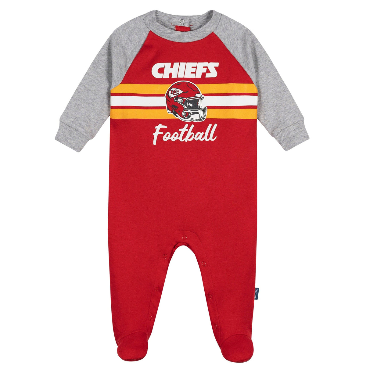 Baby Boys Kansas City Chiefs Footed Pajamas Sleepwear NFL 