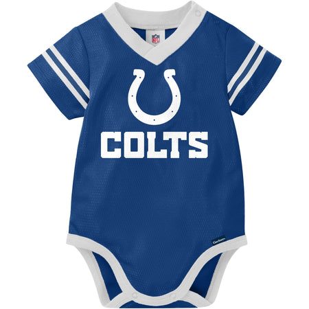 Baby Boys Indianapolis Colts Short Sleeve Mesh V-Neck Bodysuit