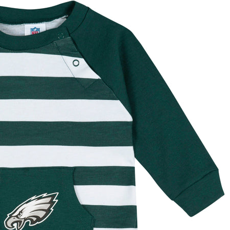 Baby Philadelphia Eagles Football Romper with Pocket
