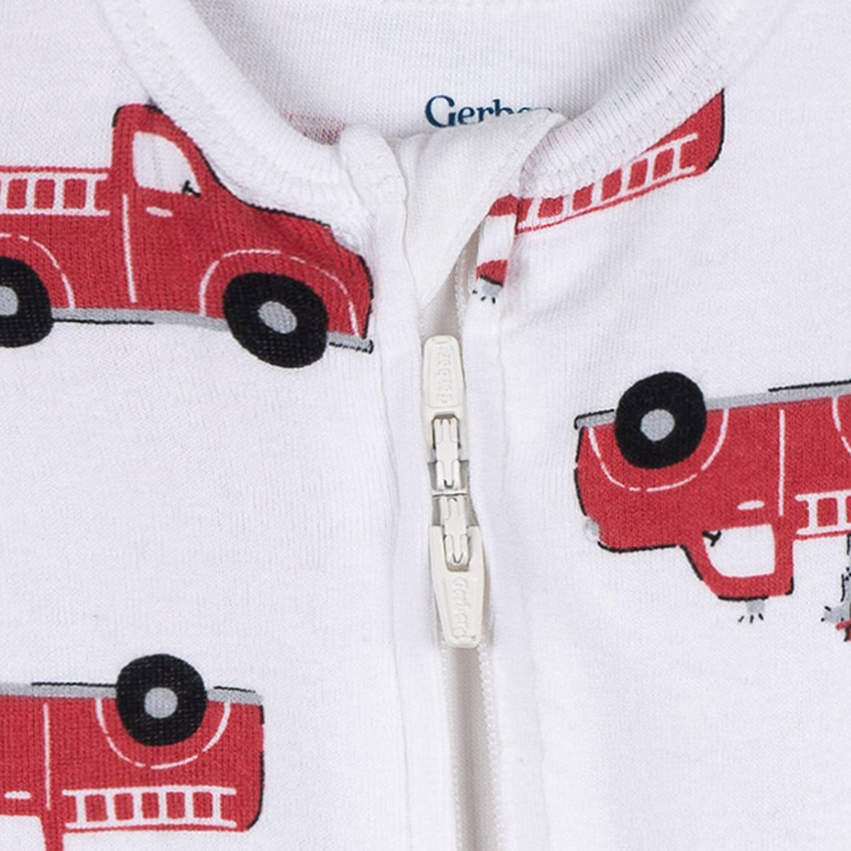 Baby Boys Fire Trucks Snug Fit Romper sleepwear Gerber® 