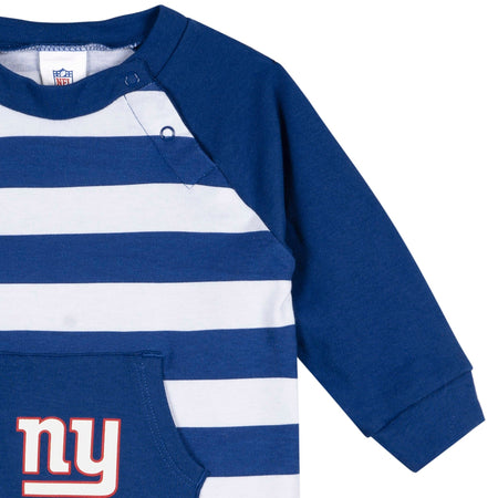 Baby New York Giants Football Romper with Pocket