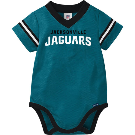 Baby Boys Jacksonville Jaguars Short Sleeve Mesh V-Neck Bodysuit