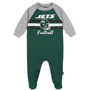 Baby Boys New York Jets Footed Pajamas Sleepwear NFL 