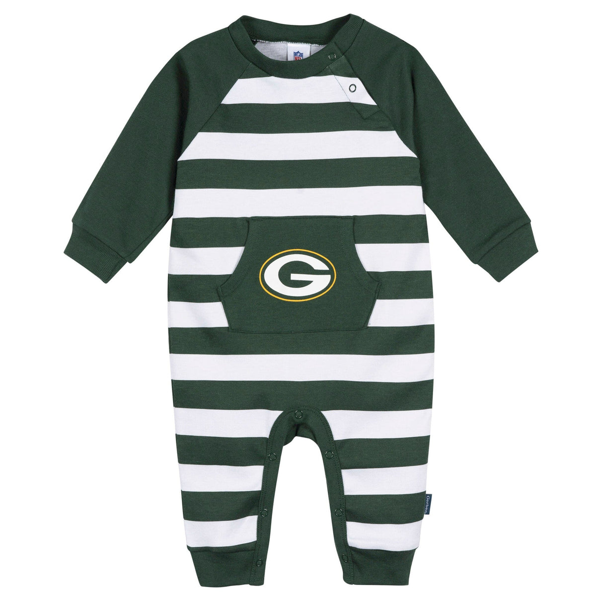 Baby Green Bay Packers Football Romper with Pocket NFL NFL 