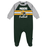 Baby Boys Green Bay Packers Footed Pajamas Sleepwear NFL 