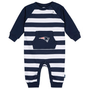 Baby New England Patriots Football Romper with Pocket NFL NFL 