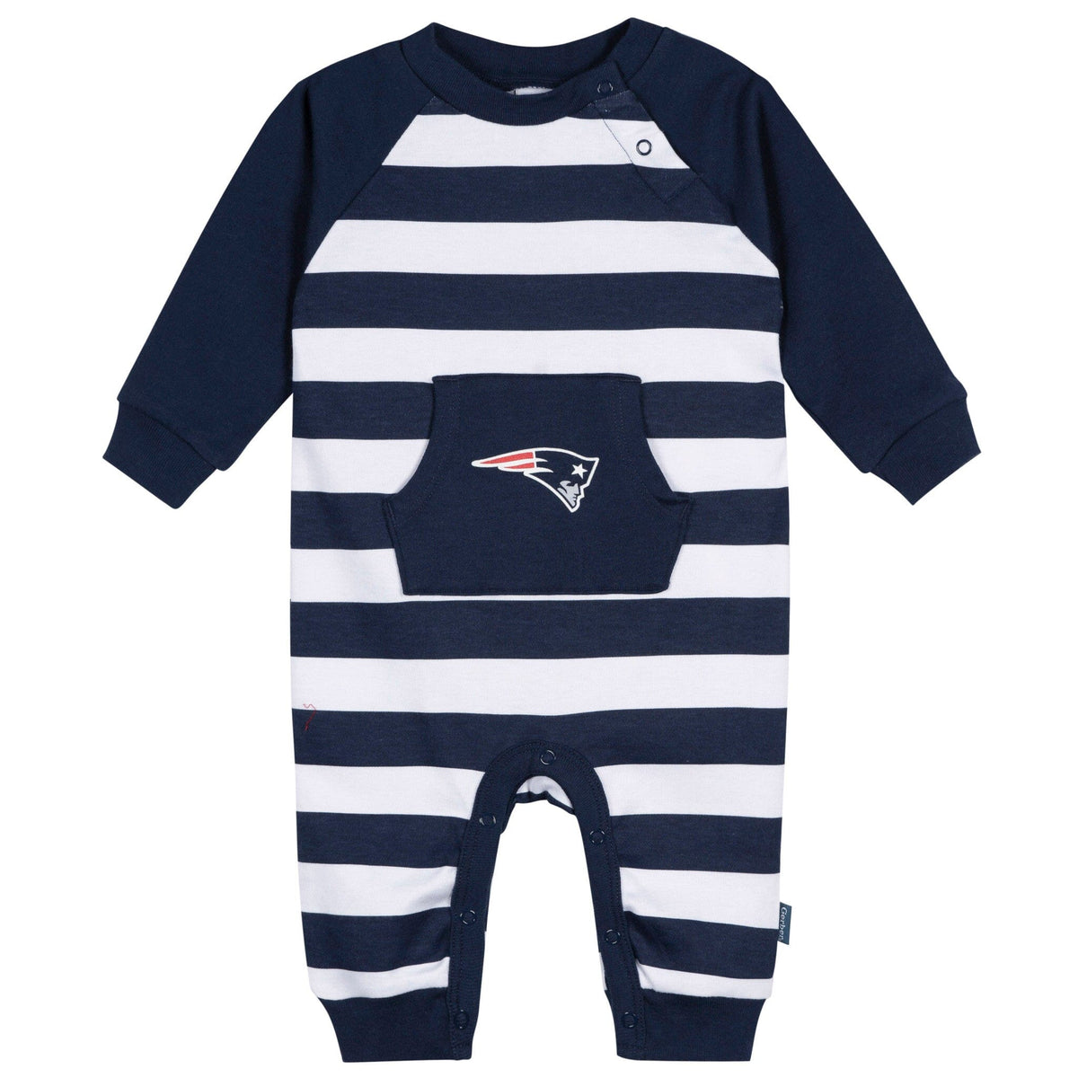 Baby New England Patriots Football Romper with Pocket NFL NFL 