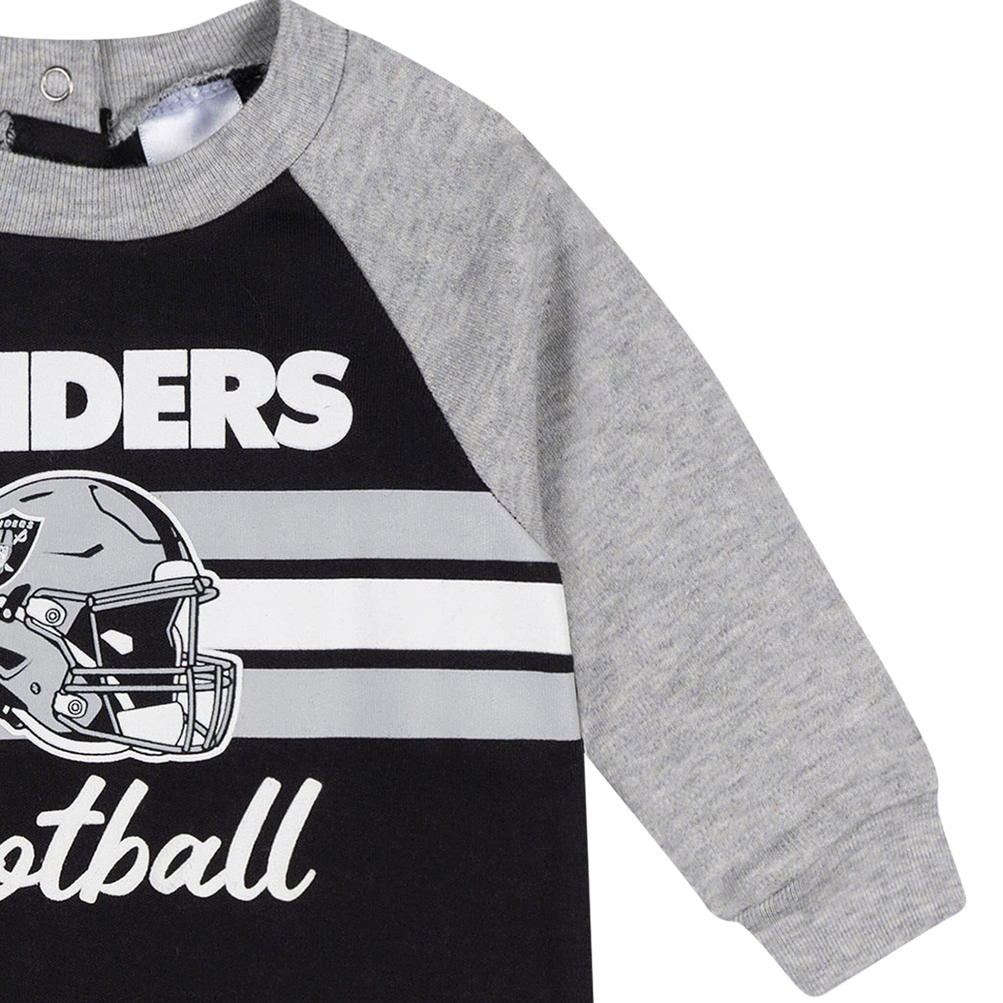Baby Boys Las Vegas Raiders Footed Pajamas Sleepwear NFL 