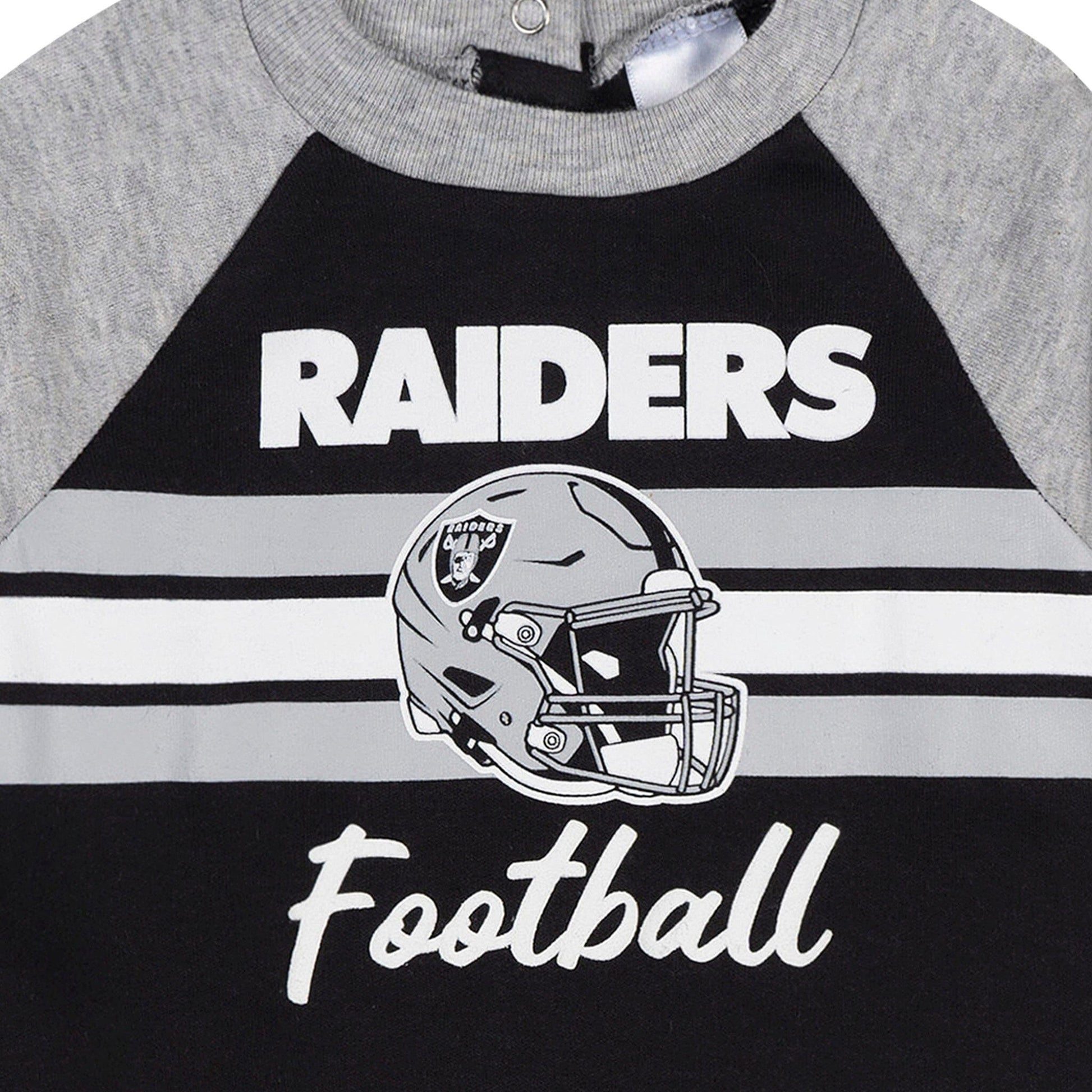 Baby Boys Las Vegas Raiders Footed Pajamas Sleepwear NFL 