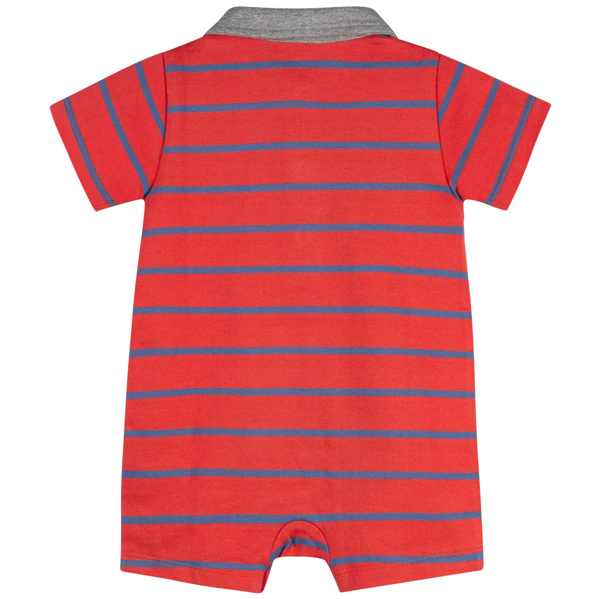 Baby Boys Red & Blue Collared Romper rompers Gerber® 