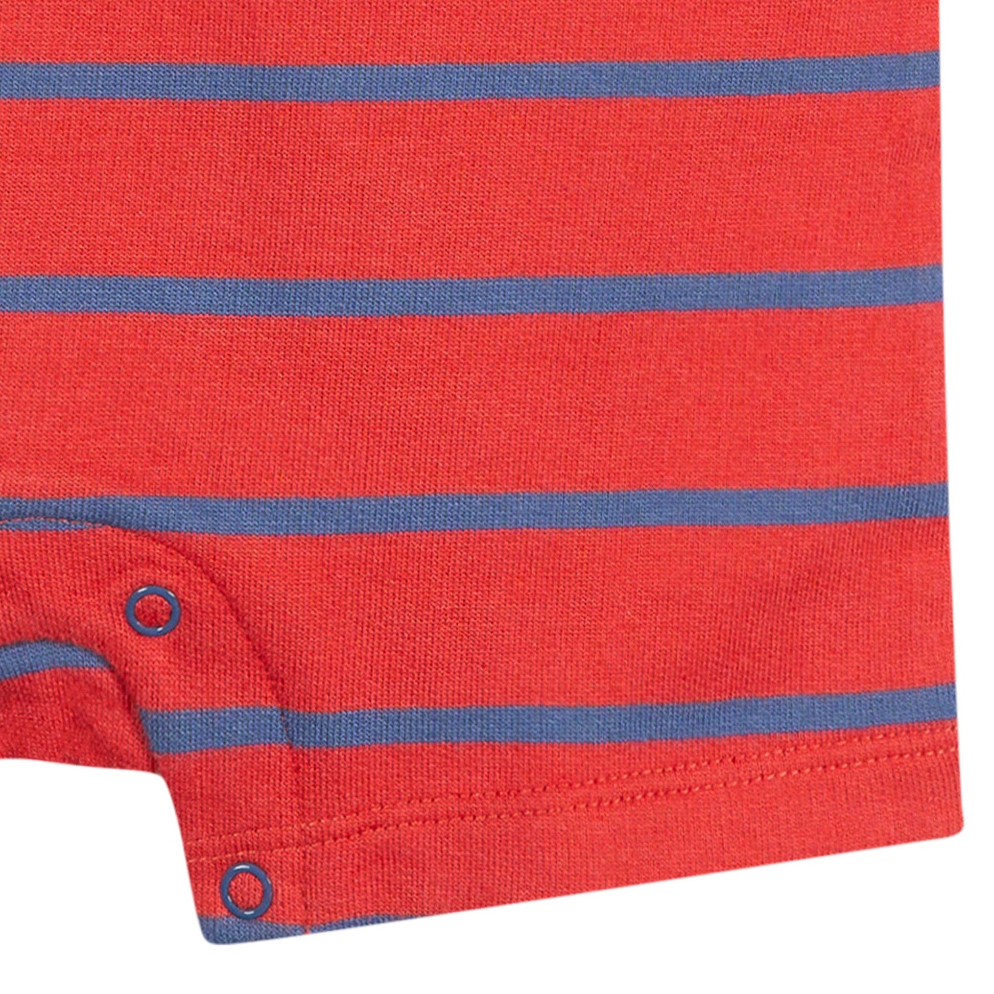 Baby Boys Red & Blue Collared Romper rompers Gerber® 