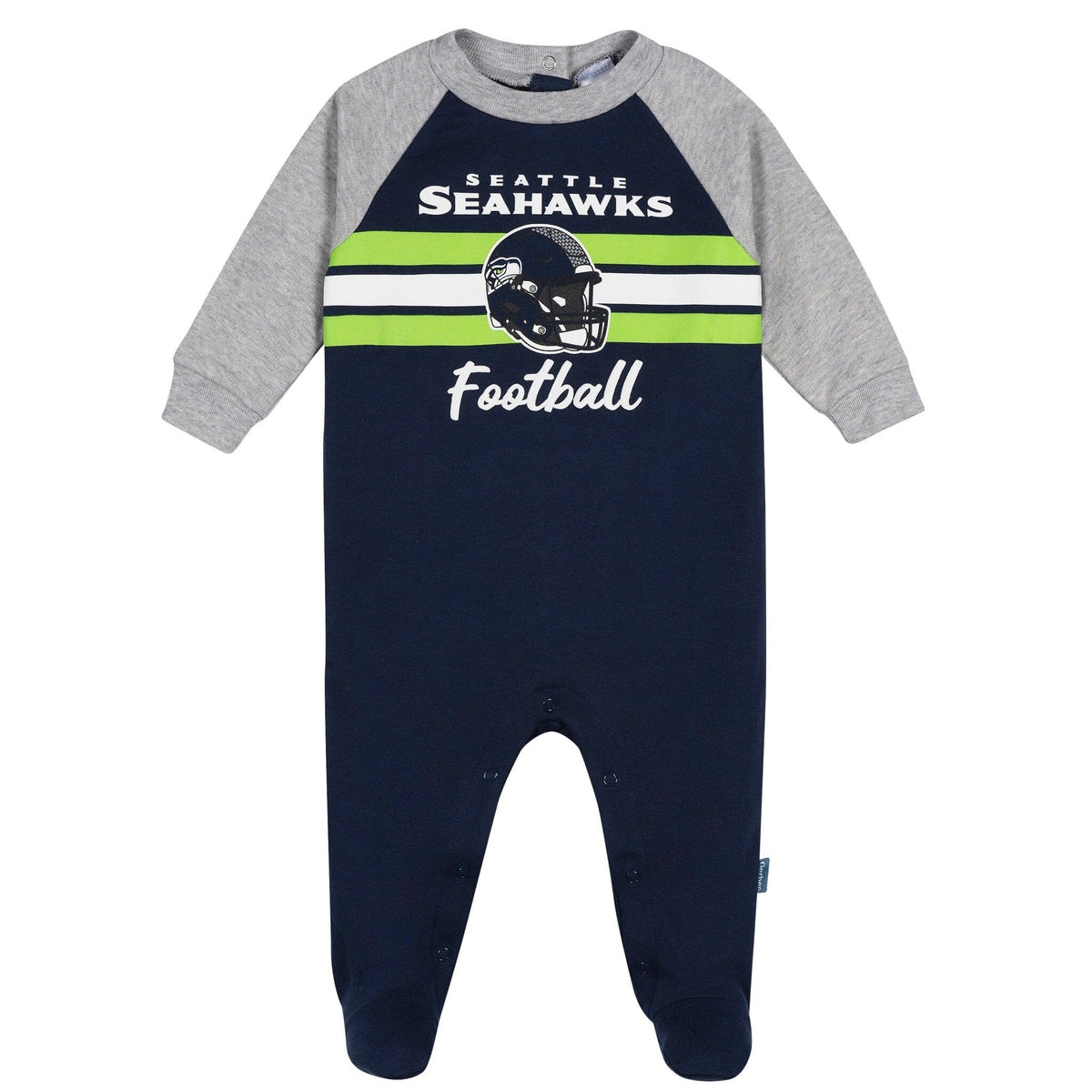 Baby Boys Seattle Seahawks Footed Pajamas Sleepwear NFL 