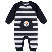 Baby Pittsburgh Steelers Football Romper with Pocket NFL NFL 