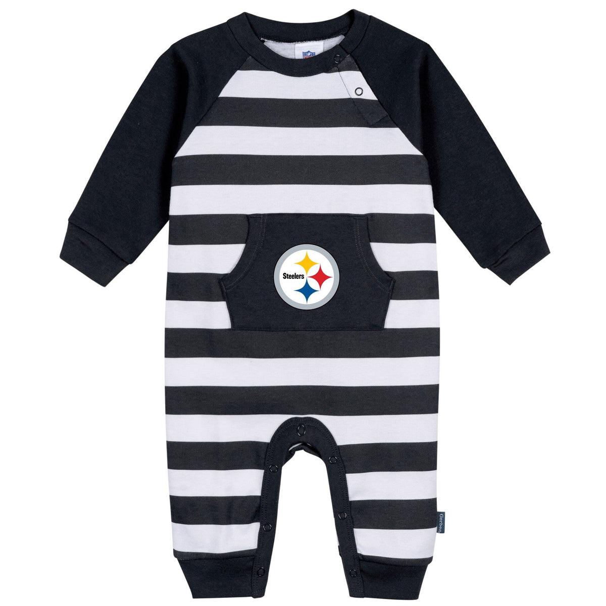 Baby Pittsburgh Steelers Football Romper with Pocket NFL NFL 