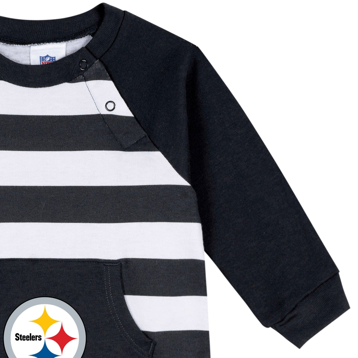 Baby Pittsburgh Steelers Football Romper with Pocket NFL NFL 