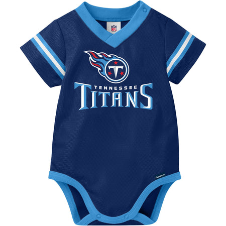 Baby Boys Tennessee Titans Short Sleeve Mesh V-Neck Bodysuit