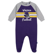 Baby Boys Minnesota Vikings Footed Pajamas Sleepwear NFL 