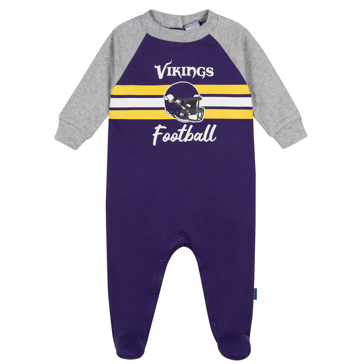 Baby Boys Minnesota Vikings Footed Pajamas Sleepwear NFL 
