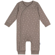 Baby Girls Brown Flowers Footless Pajamas Sleepwear Gerber® 