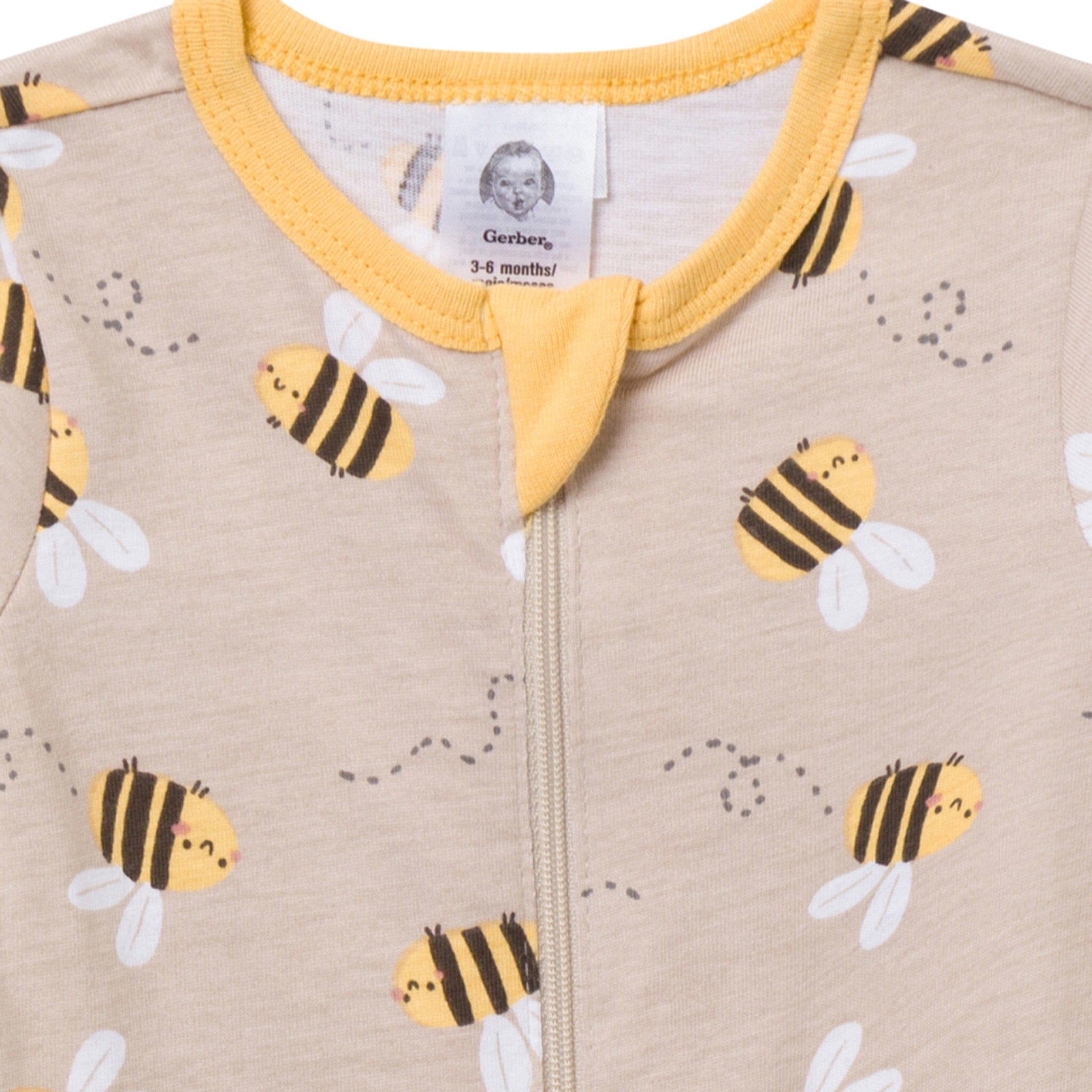 Baby Girls Busy Bees Sleep 'N Play Sleepwear Gerber® 