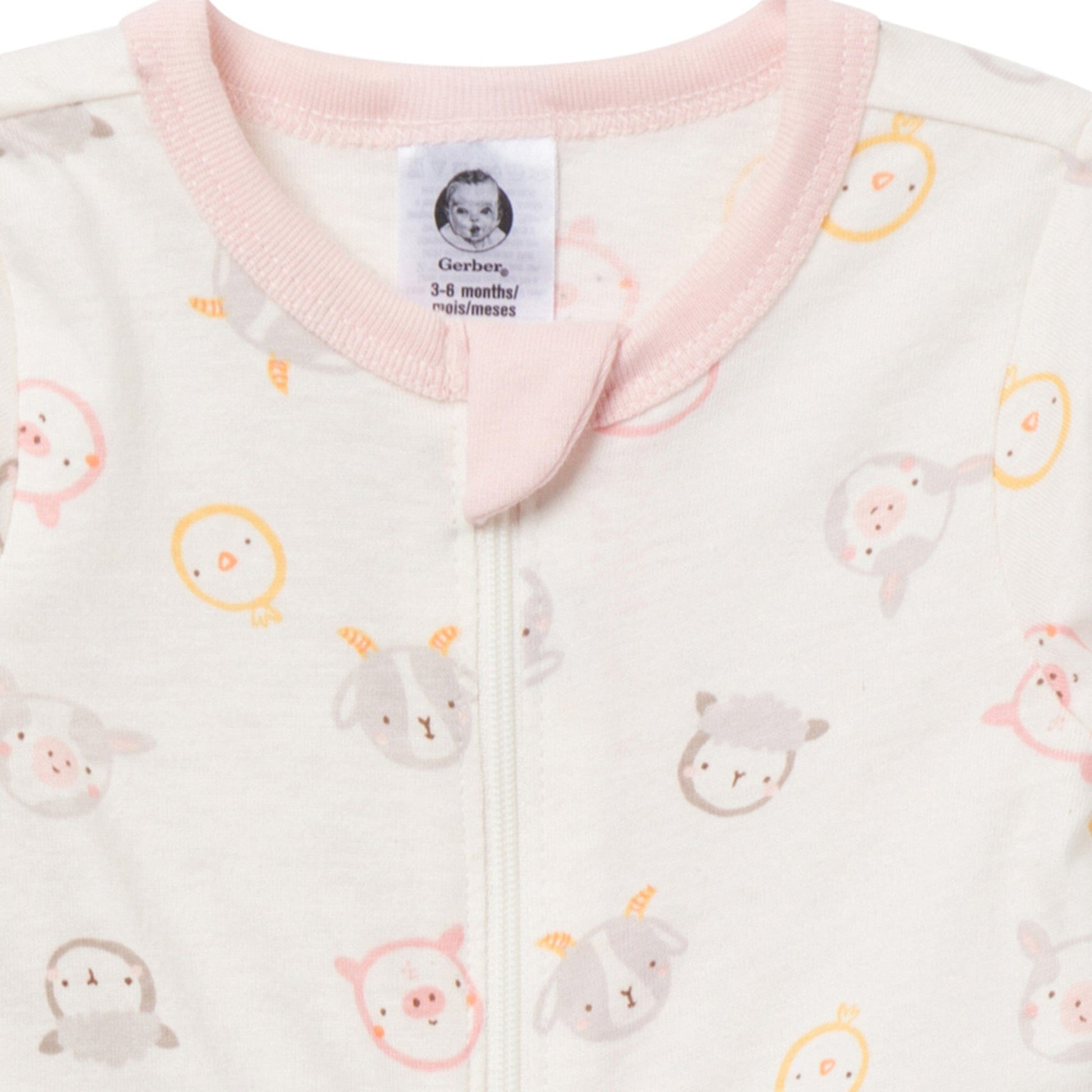 Baby Girls Farm Family Sleep 'N Play Sleepwear Gerber® 
