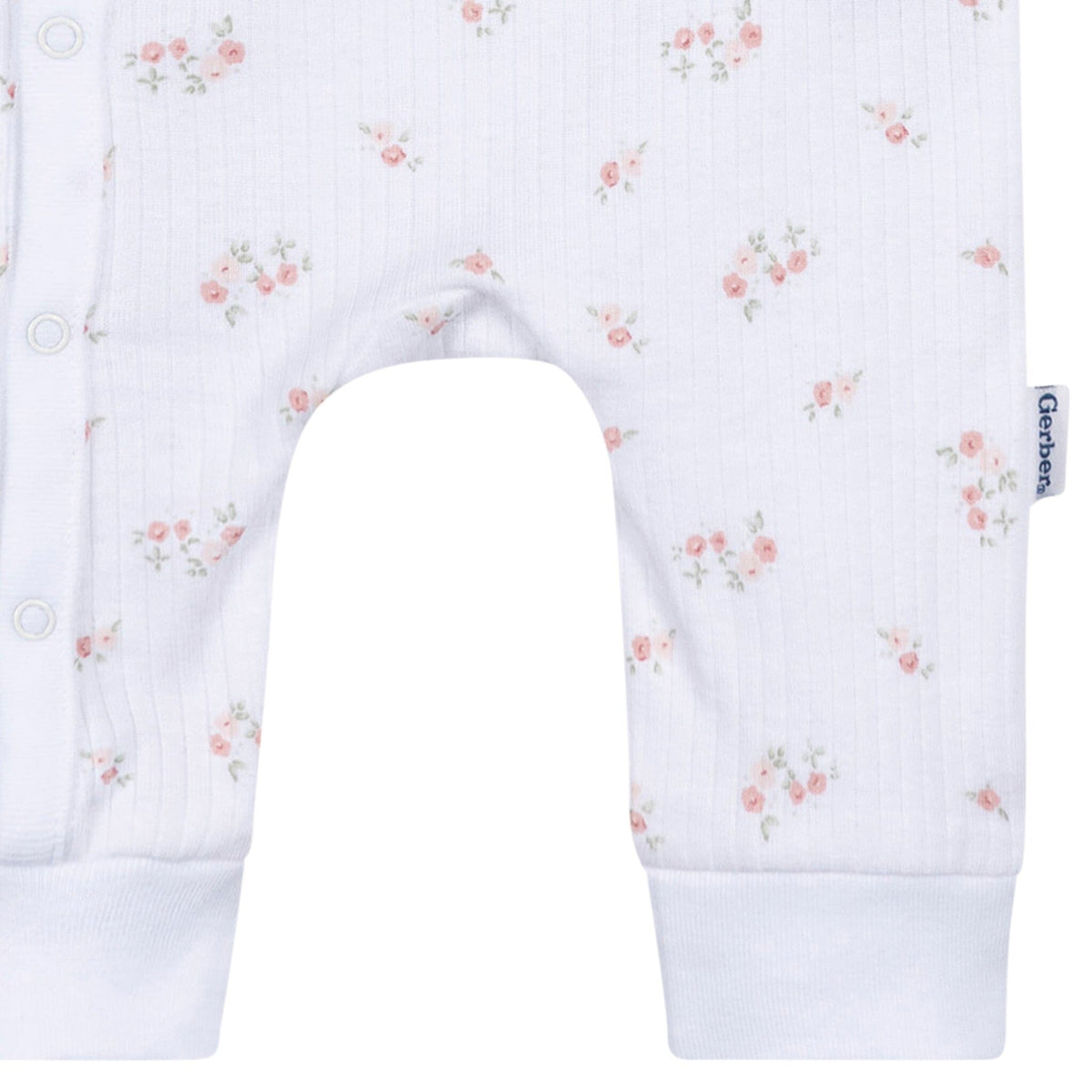 Baby Girls Floral Footless Pajamas Sleepwear Gerber® 