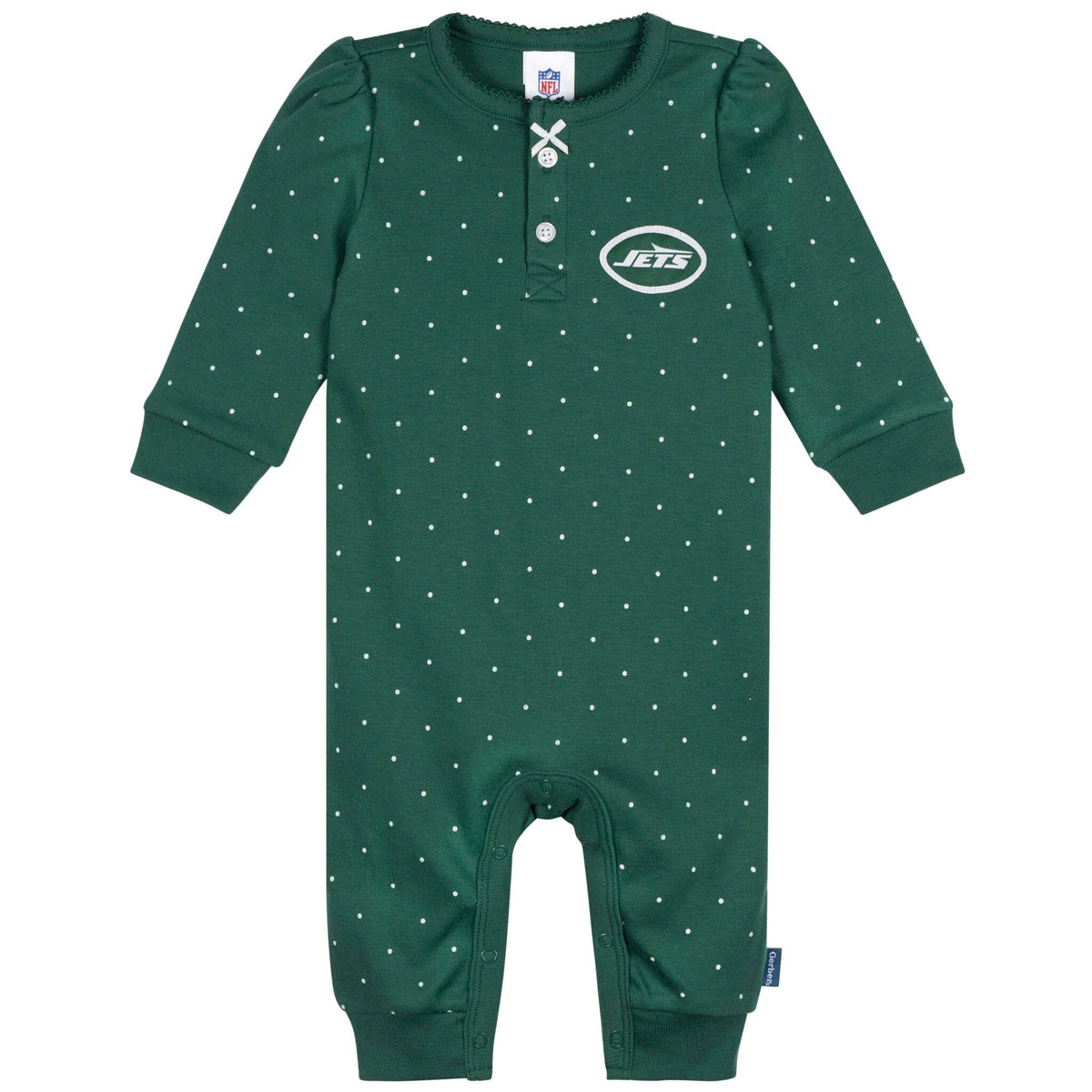 Baby Girls New York Jets Footless Pajamas Sleepwear NFL 