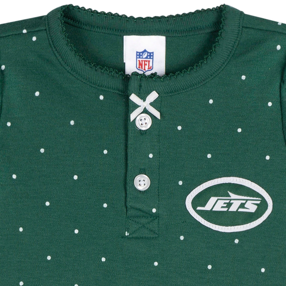 Baby Girls New York Jets Footless Pajamas Sleepwear NFL 