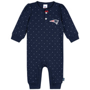 Baby Girls New England Patriots Footless Pajamas Sleepwear NFL 