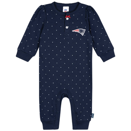 Baby Girls New England Patriots Romper