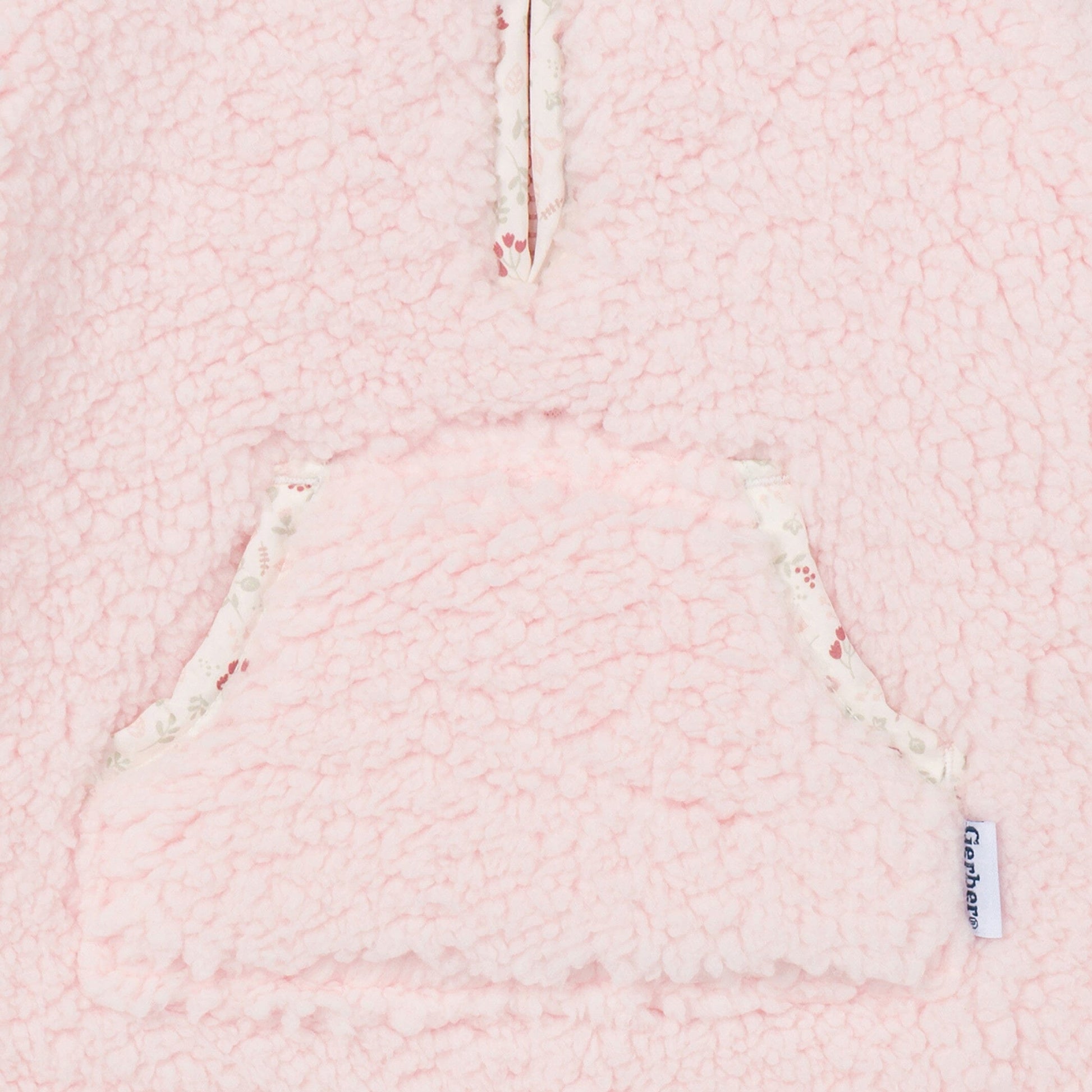 Baby Girls Pink Fleece Romper