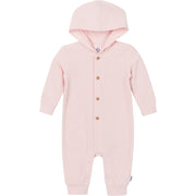 Baby Girls Pink Hooded Romper