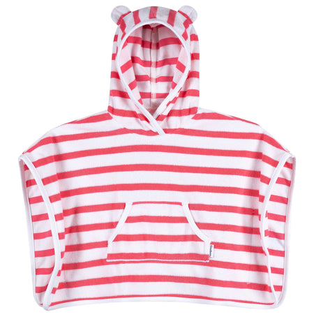 Baby & Toddler Girls Pink Stripe Hooded Swim Coverup