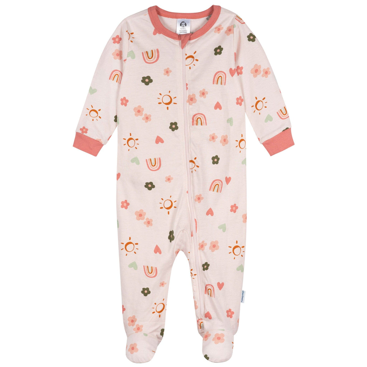 Baby Girls Sunshine & Rainbows Sleep 'N Play Sleepwear Gerber® 
